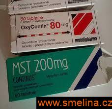  MST morfin sulfát 200 mg a Oxycontin 80 mg na pro