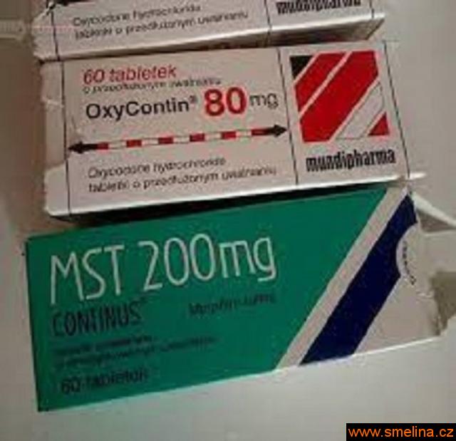  Oxycontin 80mg MST continus 200mg na prodej 